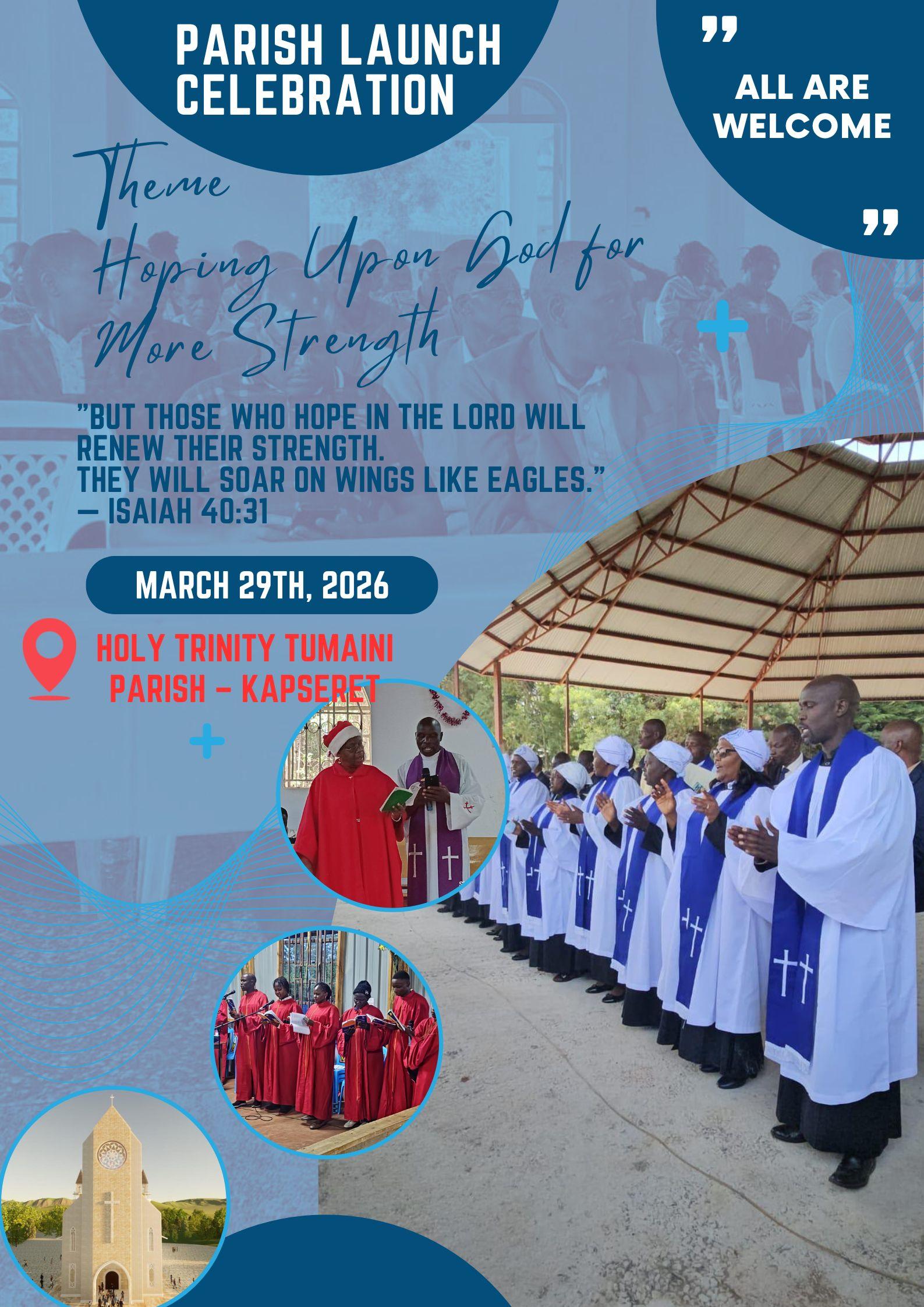 Holy Trinity Tumaini Parish launch ceremony presided by Bishop Dr. Christopher Rutto